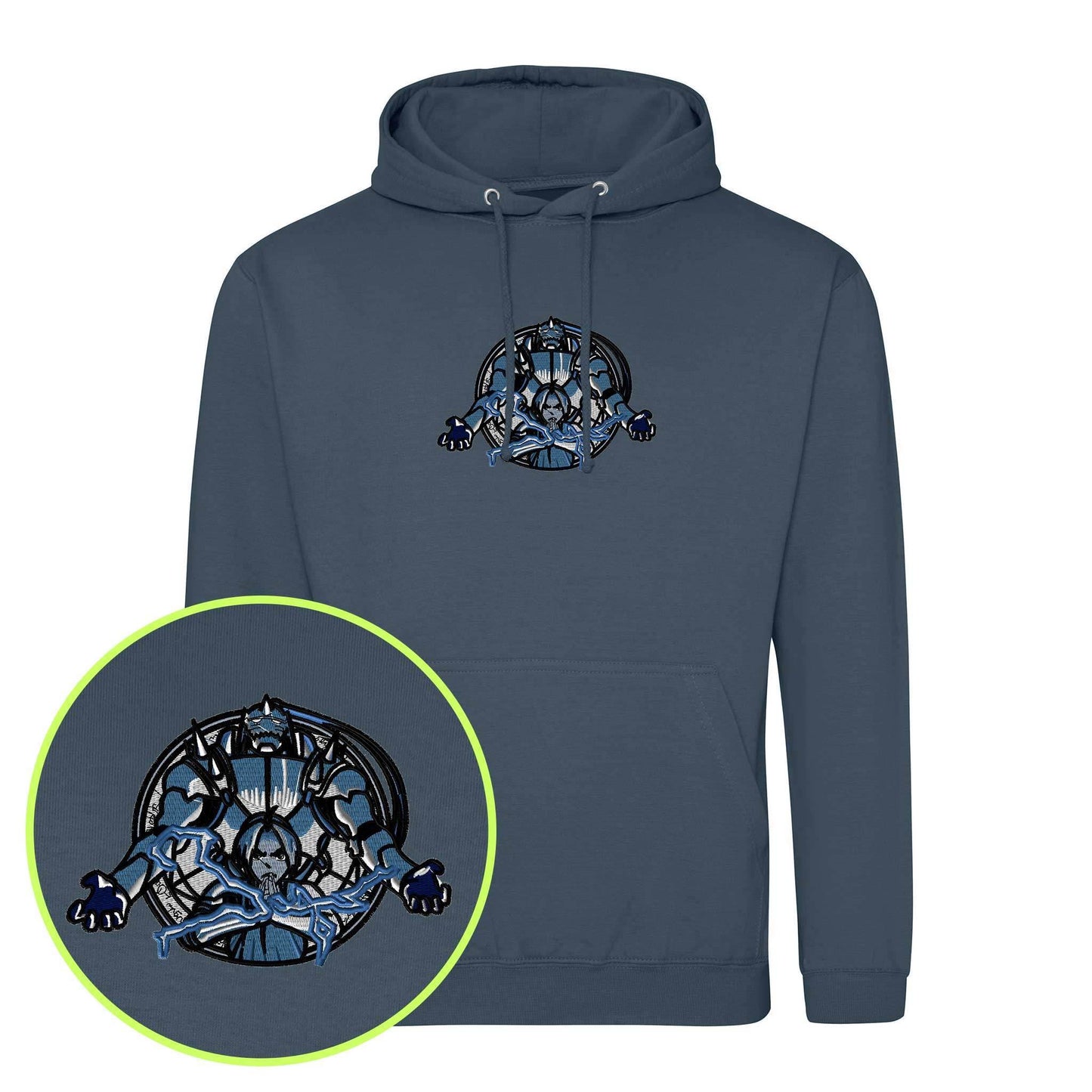 Full Metal Brotherhood Embroidered Hoodie (Unisex) - nonsez