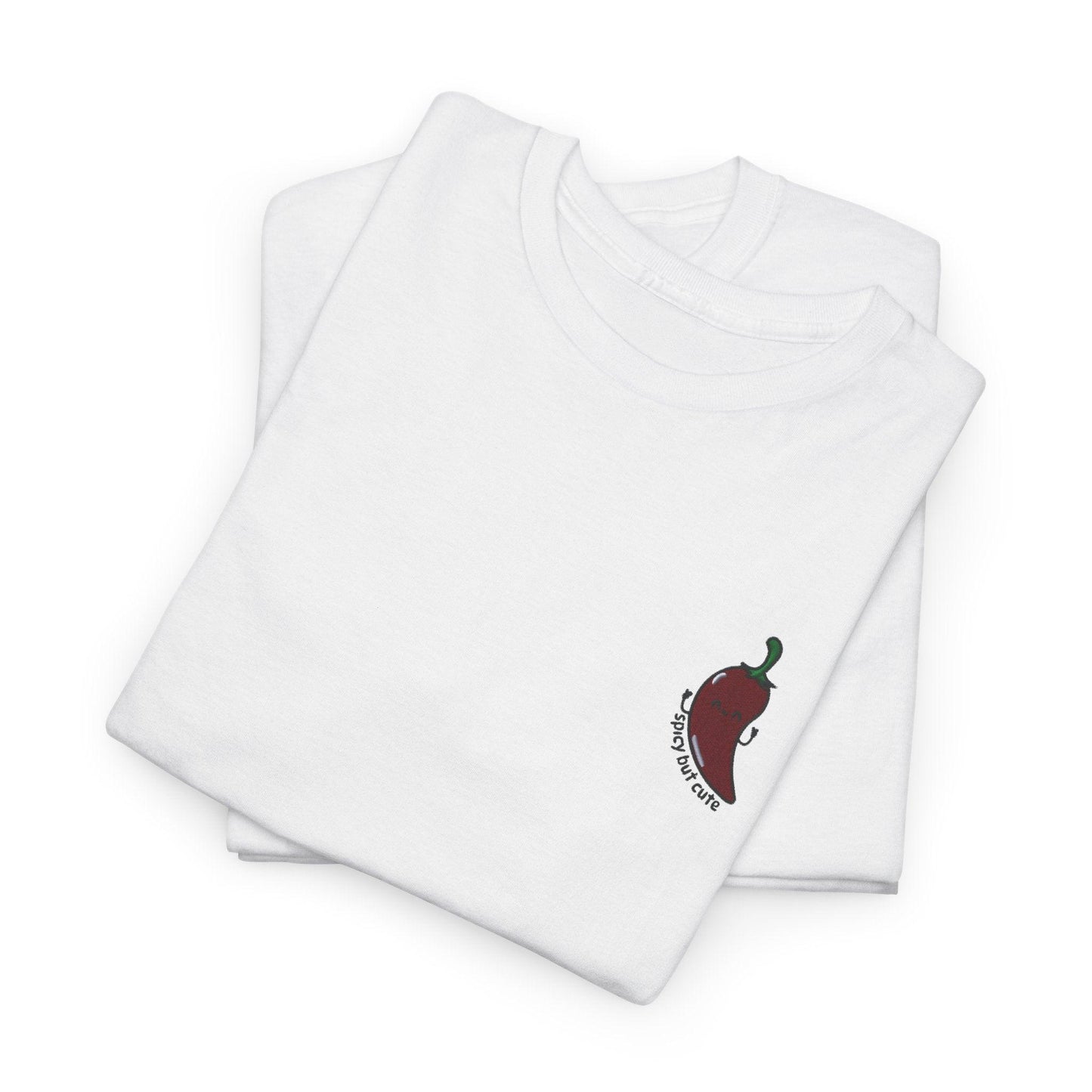 Spicy but Nice Embroidered T-shirt (Unisex) white