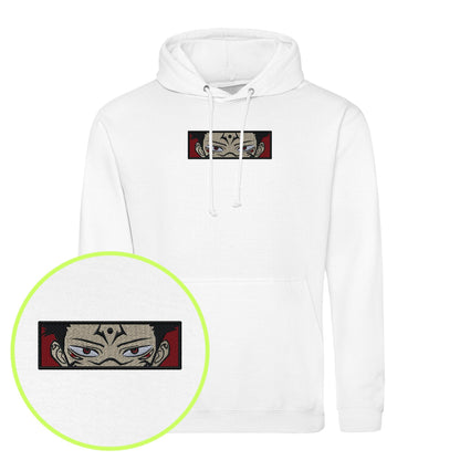 Sukuna Eyes Embroidered Hoodie (Unisex)