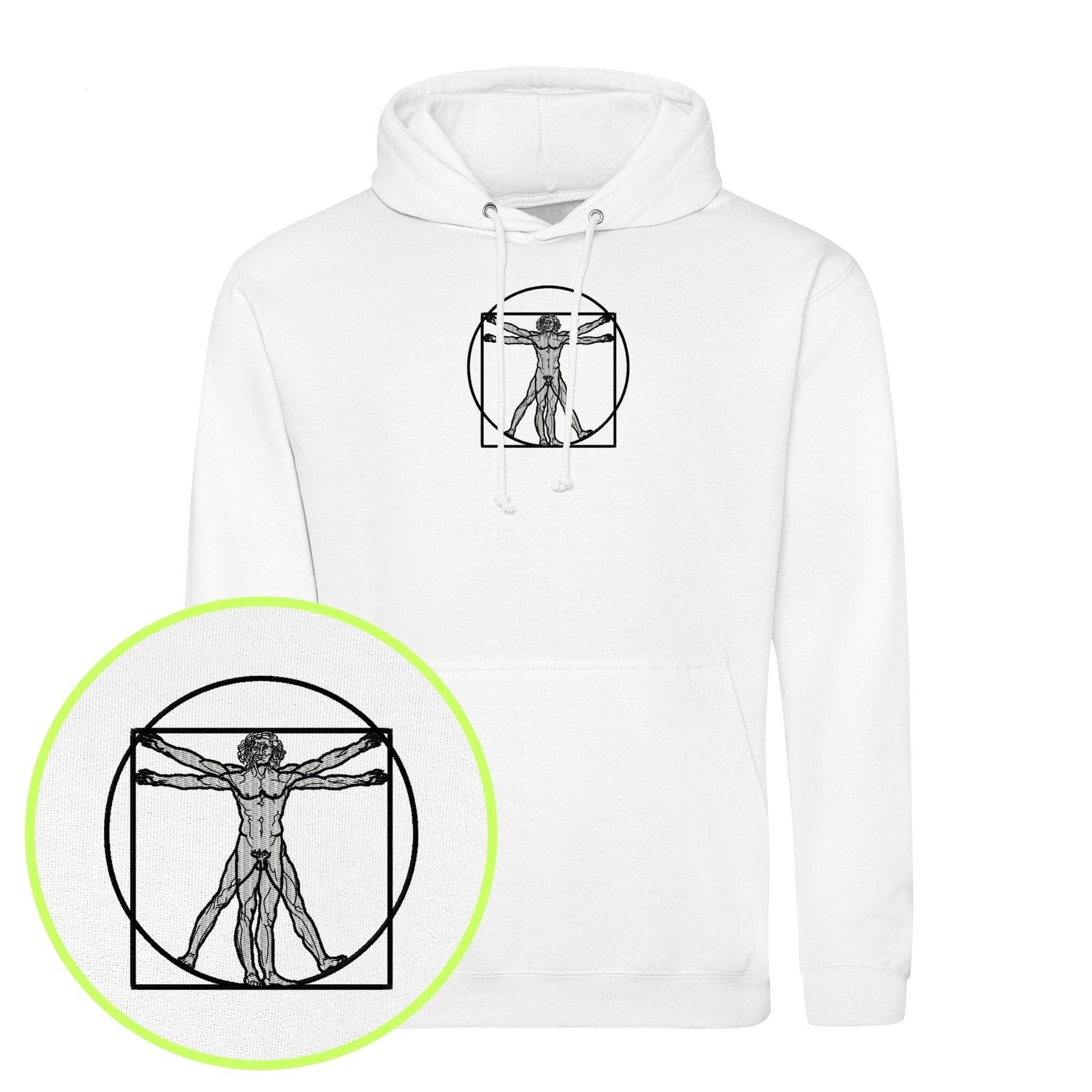 Vitruvian Man Embroidered Hoodie (Unisex) - nonsez