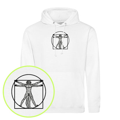 Vitruvian Man Embroidered Hoodie (Unisex) - nonsez