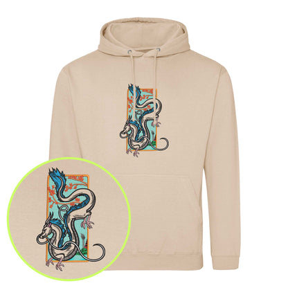 Celestial Dragon Embroidered Hoodie (Unisex)