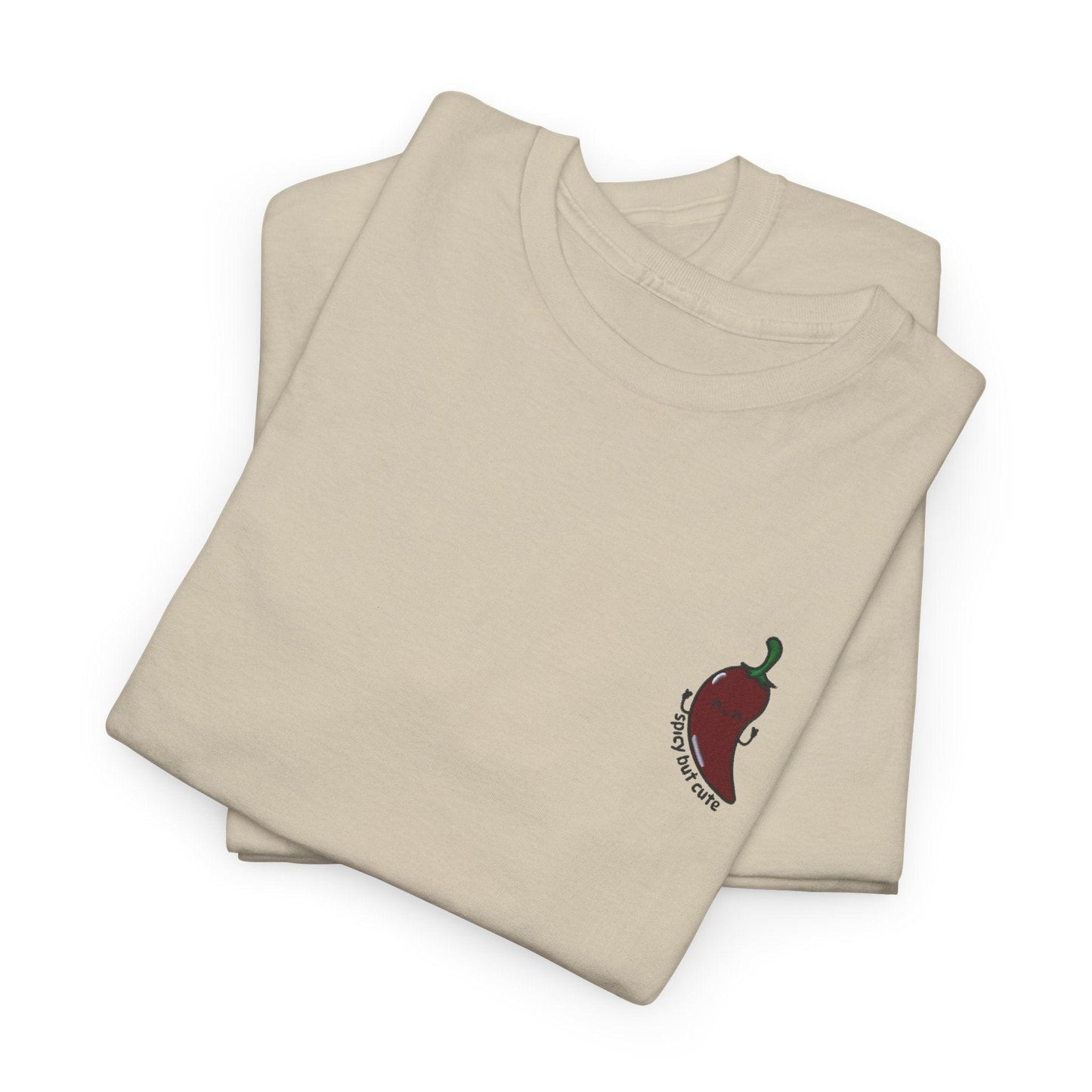 Spicy but Nice Embroidered T-shirt (Unisex) nude