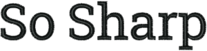 So Sharp