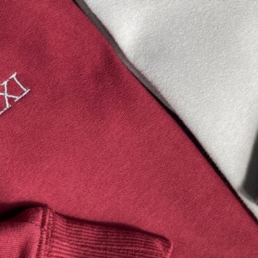 Custom Roman Numeral Hoodie / Sweatshirt – Chest Embroidery