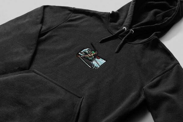 Triple Blade Swordsman embroidered Hoodie / Sweatshirt - Image 2
