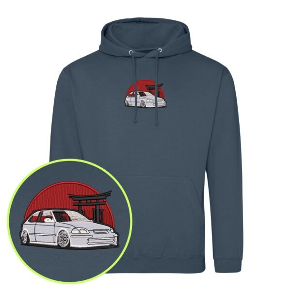 Civic Street Racer embroidered Hoodie / Sweatshirt - Image 4