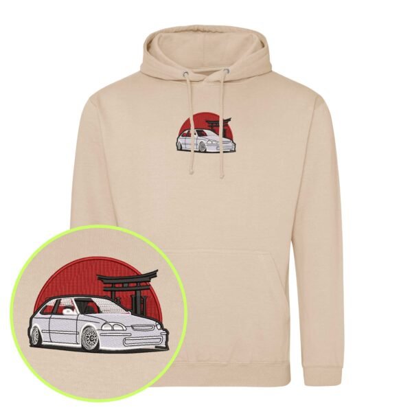 Civic Street Racer embroidered Hoodie / Sweatshirt - Image 5
