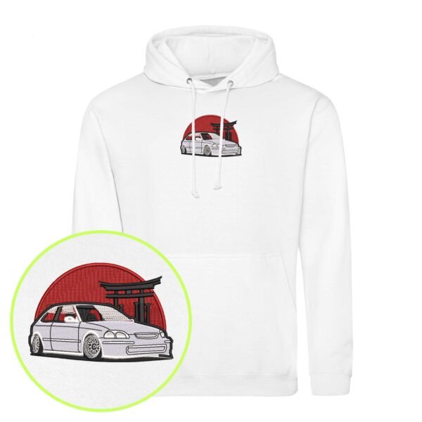 Civic Street Racer embroidered Hoodie / Sweatshirt - Image 6