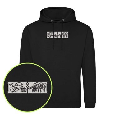 Creation of Robot embroidered Hoodie / Sweatshirt