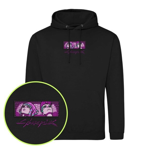 Cyberpunk Shadows embroidered Hoodie / Sweatshirt - Image 6
