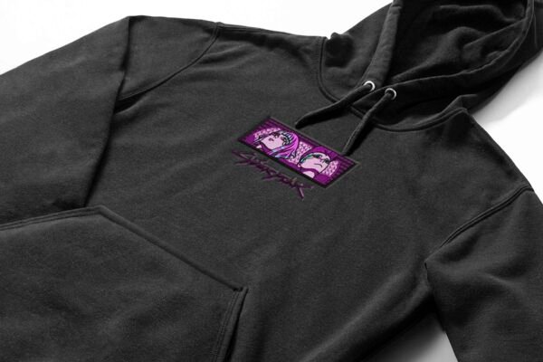 Cyberpunk Shadows embroidered Hoodie / Sweatshirt - Image 2