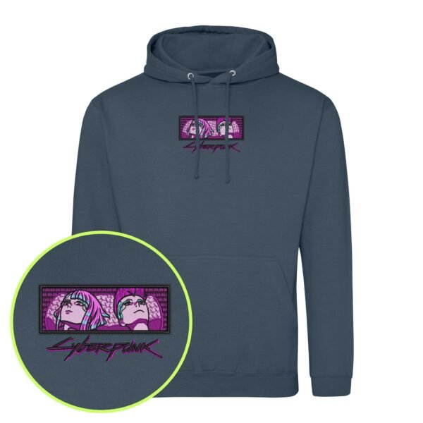 Cyberpunk Shadows embroidered Hoodie / Sweatshirt - Image 7