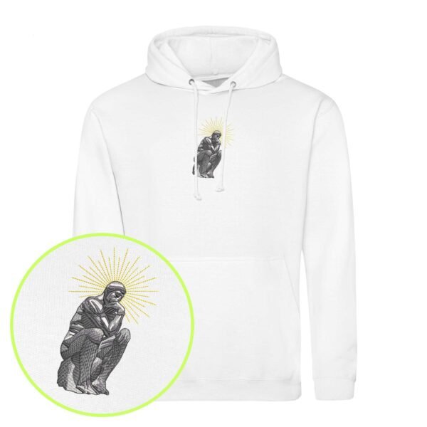 Deep in Thought embroidered Hoodie / Sweatshirt - Image 6