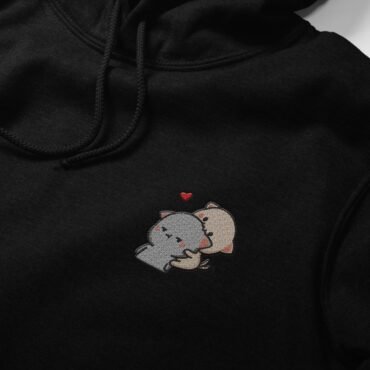Double Trouble chest embroidered Hoodie / Sweatshirt