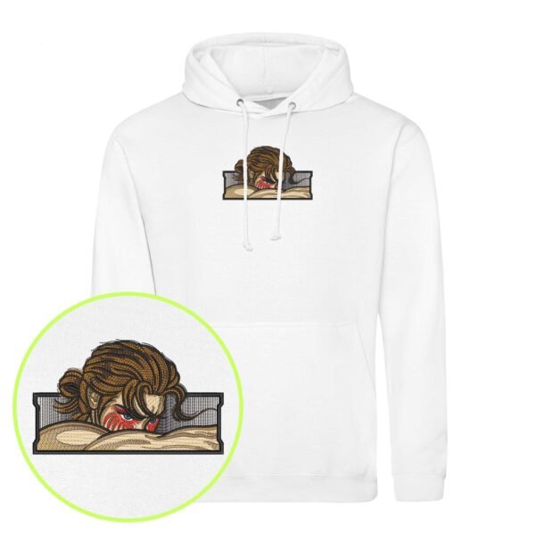 Eren Titan embroidered Hoodie / Sweatshirt - Image 6