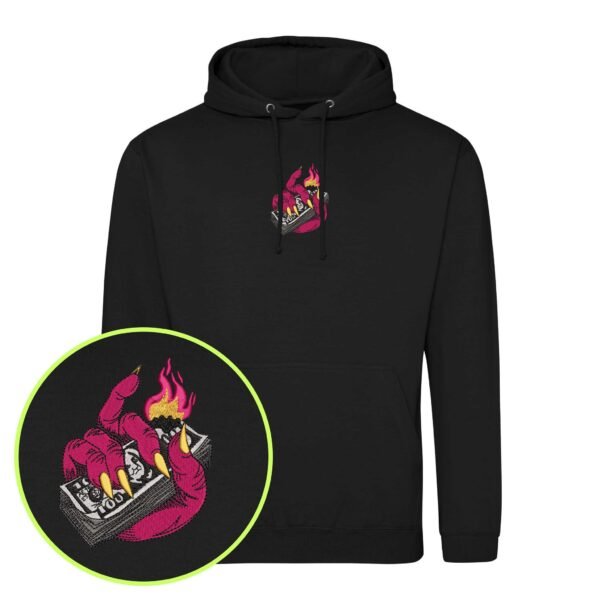 Fiery Fortune embroidered Hoodie / Sweatshirt