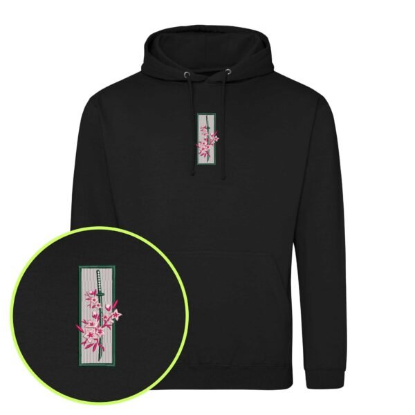 Floral Blade embroidered Hoodie / Sweatshirt - Image 3