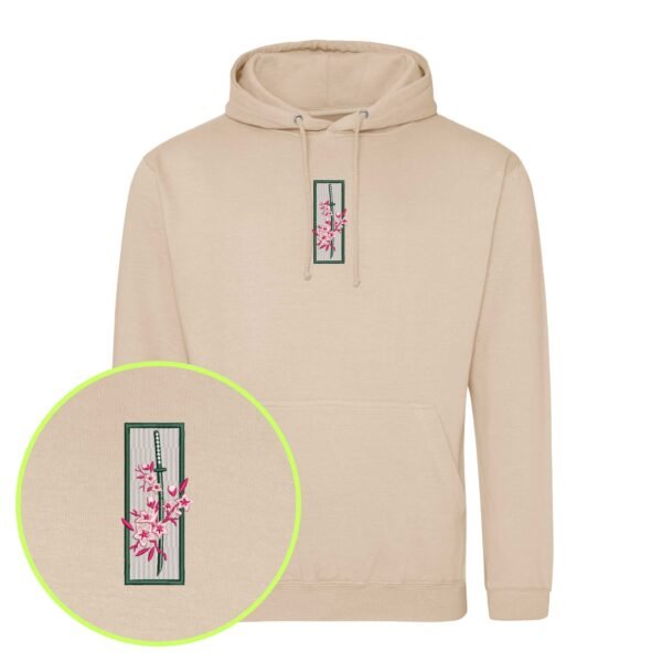 Floral Blade embroidered Hoodie / Sweatshirt - Image 5