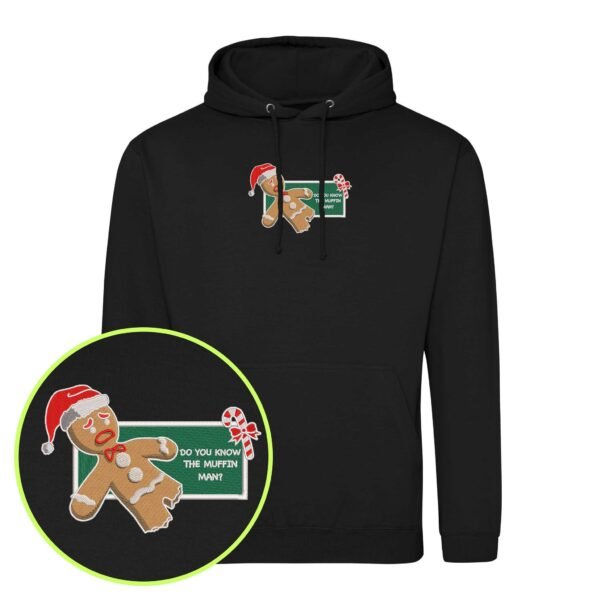 Do You Know a Muffin Man embroidered Hoodie / Sweatshirt - Image 3