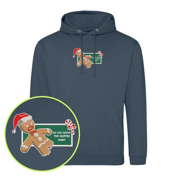 Do You Know a Muffin Man embroidered Hoodie / Sweatshirt - Image 4
