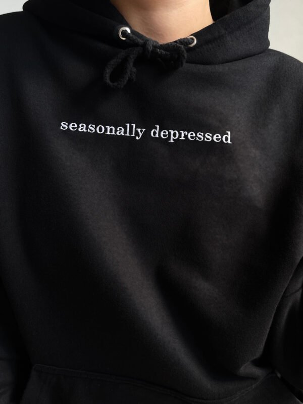 Custom Slogan Hoodie / Sweatshirt - Centered Embroidery - Image 8