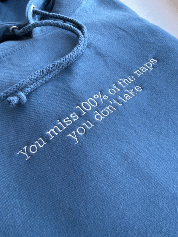 Custom Slogan Hoodie / Sweatshirt - Centered Embroidery - Image 9
