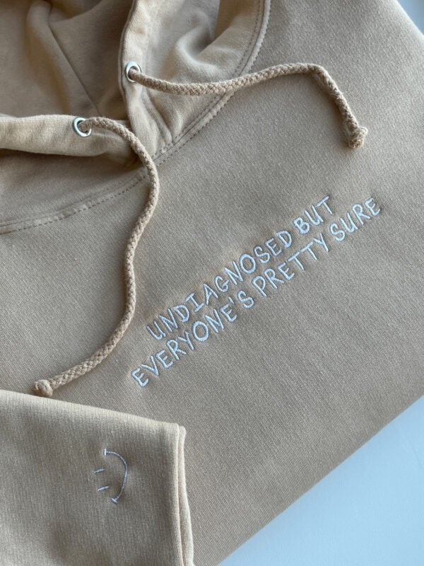 Custom Slogan Hoodie / Sweatshirt - Centered Embroidery - Image 12