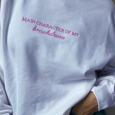 Custom Slogan Hoodie / Sweatshirt - Centered Embroidery