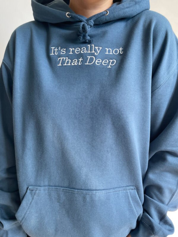 Custom Slogan Hoodie / Sweatshirt - Centered Embroidery - Image 14