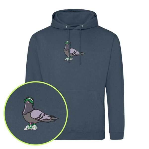 Pigeon with a Plan embroidered Hoodie / Sweatshirt - Image 4