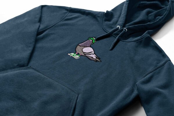 Pigeon with a Plan embroidered Hoodie / Sweatshirt - Image 2