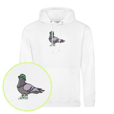 Pigeon with a Plan embroidered Hoodie / Sweatshirt