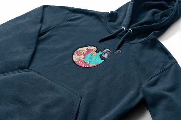 Pulse of the Heart embroidered Hoodie / Sweatshirt - Image 7