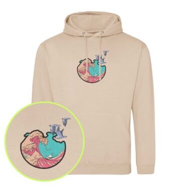 Pulse of the Heart embroidered Hoodie / Sweatshirt