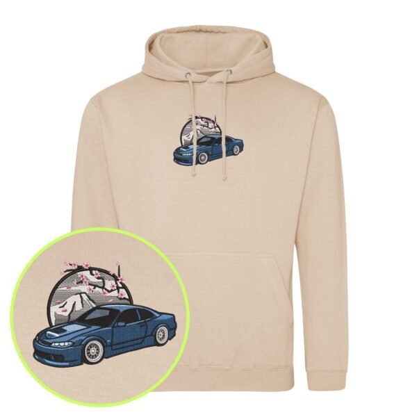 Sakura Drift embroidered Hoodie / Sweatshirt - Image 7