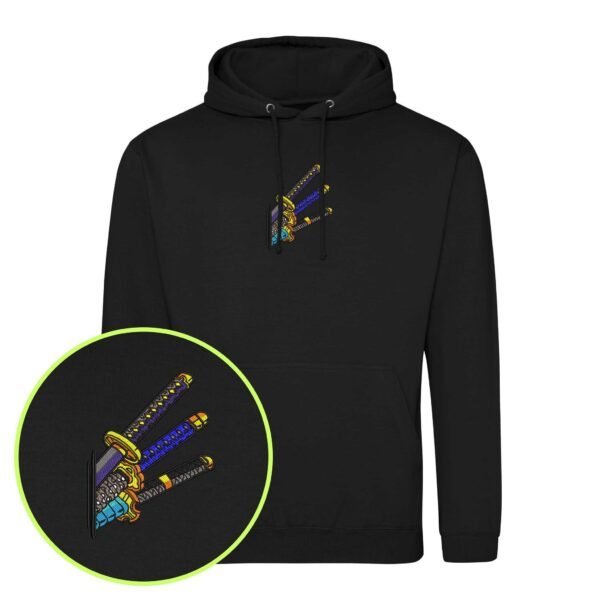 Shadow Katana embroidered Hoodie / Sweatshirt - Image 3