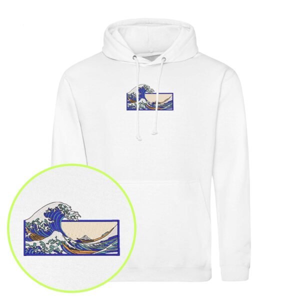 The Great Wave embroidered Hoodie / Sweatshirt