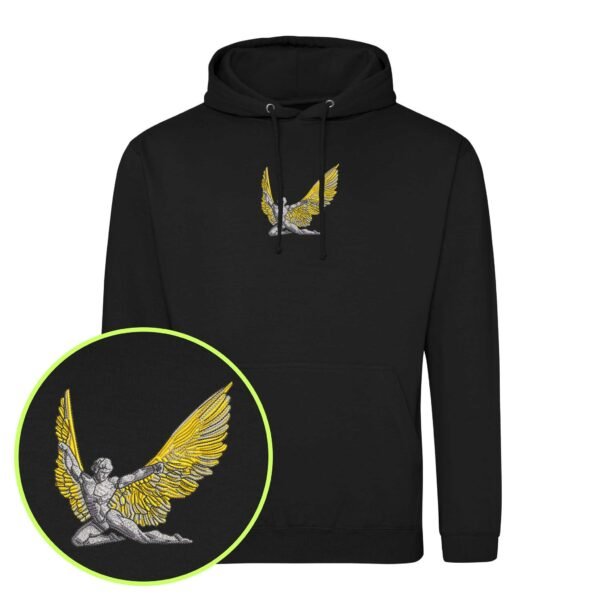 Wings of Icarus embroidered Hoodie / Sweatshirt - Image 3