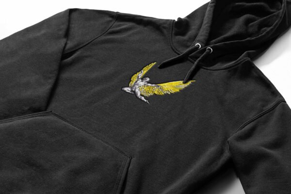Wings of Icarus embroidered Hoodie / Sweatshirt - Image 2