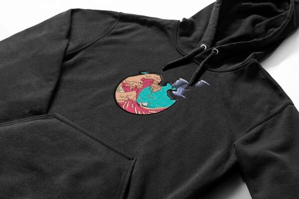 Pulse of the Heart embroidered Hoodie / Sweatshirt - Image 2