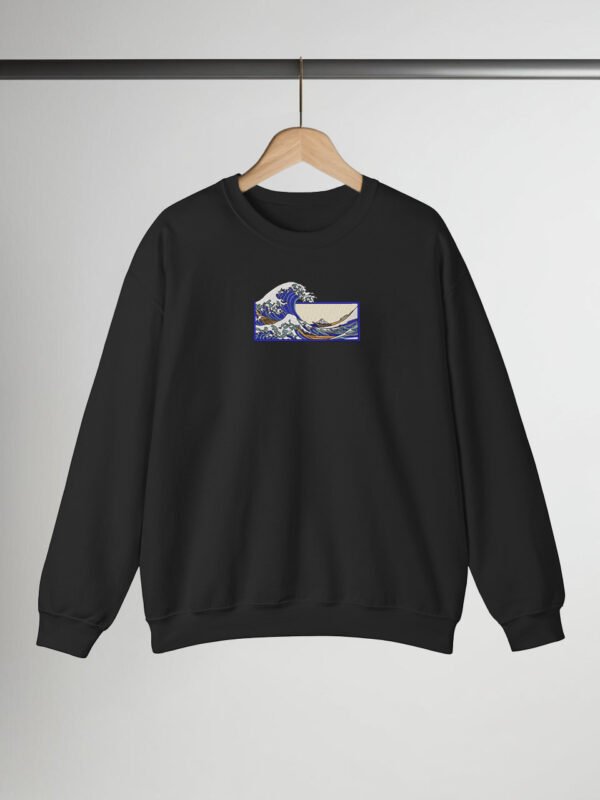 The Great Wave embroidered Hoodie / Sweatshirt - Image 5