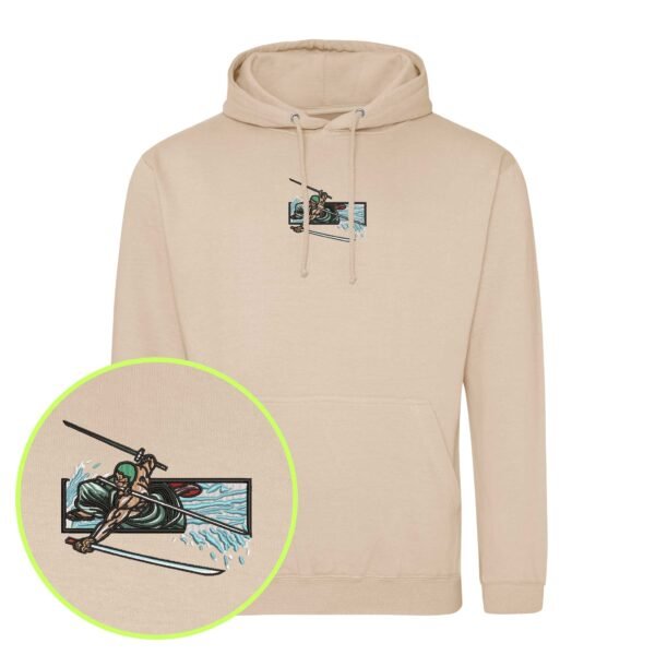 Triple Blade Swordsman embroidered Hoodie / Sweatshirt - Image 6
